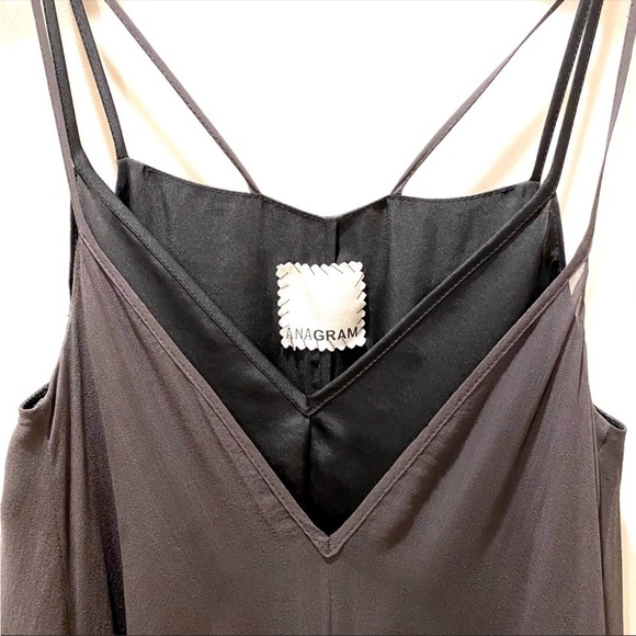 100% Silk Grey & Black Dress - Picture 5 of 8